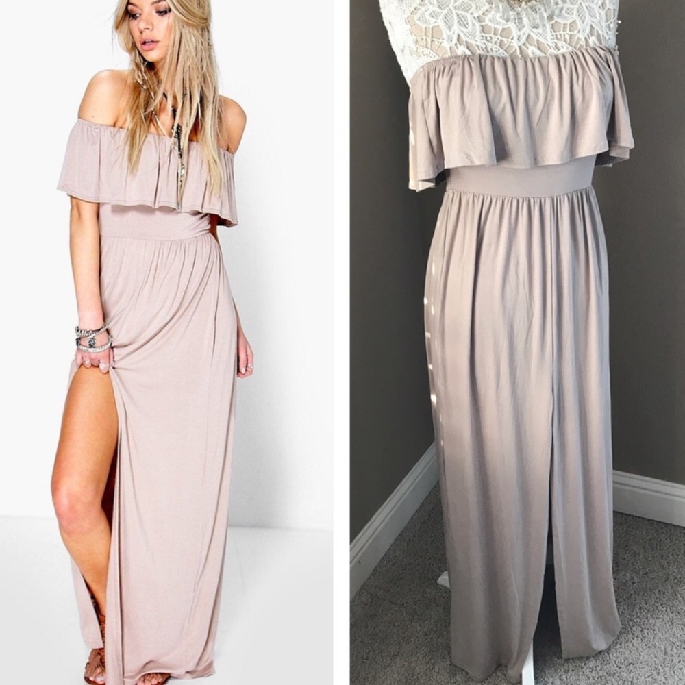Off shoulder maxi dress NWOT